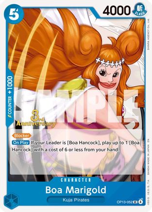 Image of Boa Marigold (OP13-052) - Carrying On His Will: 3rd Anniversary Tournament Cards