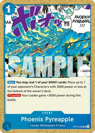 Image of Phoenix Pyreapple (OP13-058) - Carrying On His Will: 3rd Anniversary Tournament Cards