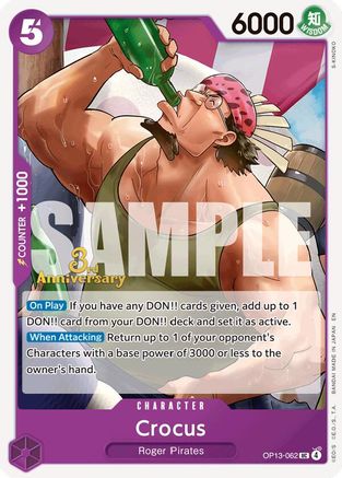 Image of Crocus (OP13-062) - Carrying On His Will: 3rd Anniversary Tournament Cards