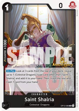Image of Saint Shalria (OP13-086) - Carrying On His Will: 3rd Anniversary Tournament Cards