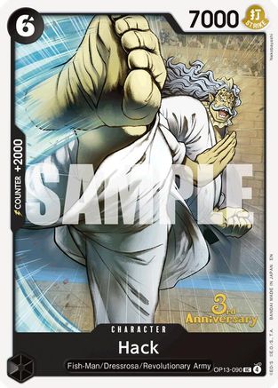 Image of Hack (OP13-090) - Carrying On His Will: 3rd Anniversary Tournament Cards