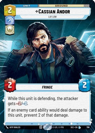Image of Cassian Andor - Lay Low (Hyperspace Foil) (798) - Secrets of Power Foil