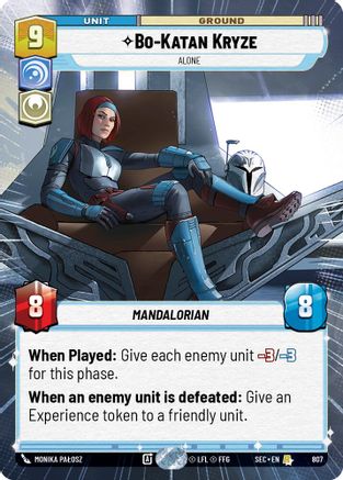 Image of Bo-Katan Kryze - Alone (Hyperspace Foil) (807) - Secrets of Power Foil