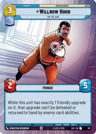 Image of Willrow Hood - On the Run (Hyperspace Foil) (817) - Secrets of Power Foil