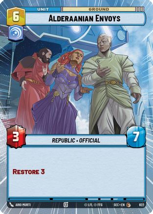 Image of Alderaanian Envoys (Hyperspace Foil) (822) - Secrets of Power Foil