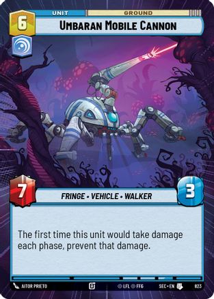Image of Umbaran Mobile Cannon (Hyperspace Foil) (823) - Secrets of Power Foil