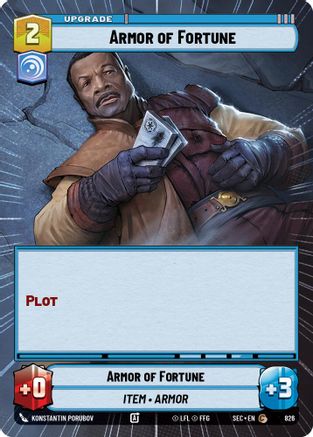 Image of Armor of Fortune (Hyperspace Foil) (826) - Secrets of Power Foil