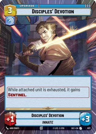 Image of Disciples' Devotion (Hyperspace Foil) (827) - Secrets of Power Foil