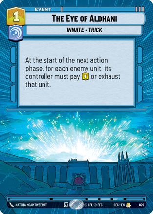 Image of The Eye of Aldhani (Hyperspace Foil) (829) - Secrets of Power Foil
