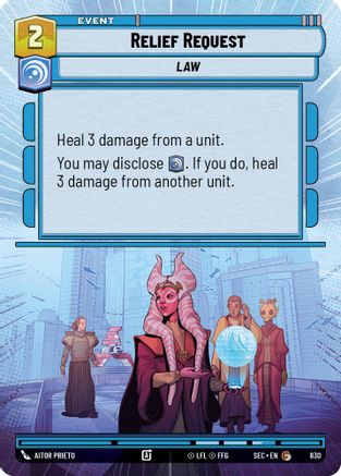 Image of Relief Request (Hyperspace Foil) (830) - Secrets of Power Foil