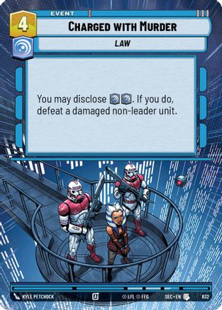Image of Charged with Murder (Hyperspace Foil) (832) - Secrets of Power Foil