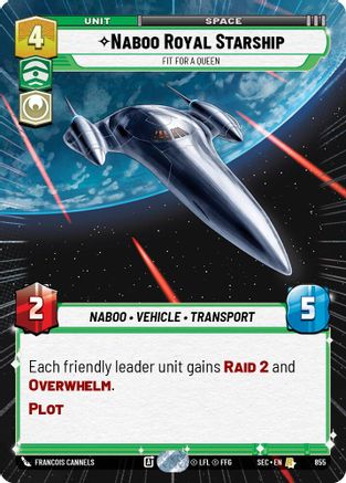 Image of Naboo Royal Starship - Fit For A Queen (Hyperspace Foil) (855) - Secrets of Power Foil
