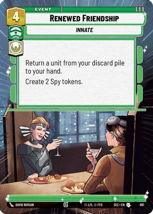 Image of Renewed Friendship (Hyperspace Foil) (861) - Secrets of Power Foil
