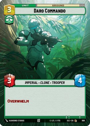 Image of Daro Commando (Hyperspace Foil) (869) - Secrets of Power Foil