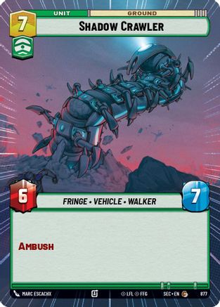 Image of Shadow Crawler (Hyperspace Foil) (877) - Secrets of Power Foil