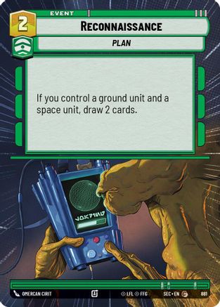 Image of Reconnaissance (Hyperspace Foil) (881) - Secrets of Power Foil