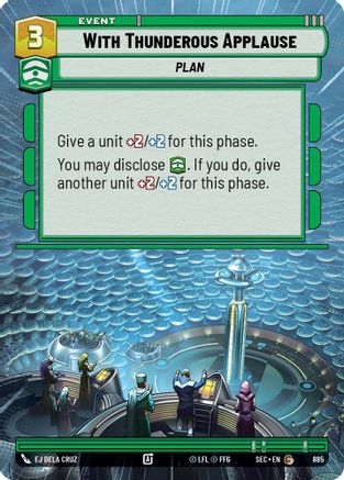 Image of With Thunderous Applause (Hyperspace Foil) (885) - Secrets of Power Foil