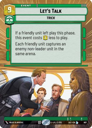 Image of Let's Talk (Hyperspace Foil) (887) - Secrets of Power Foil