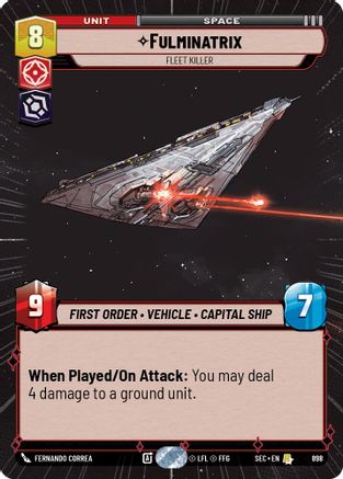 Image of Fulminatrix - Fleet Killer (Hyperspace Foil) (898) - Secrets of Power Foil