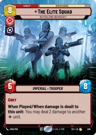Image of The Elite Squad - Neutralizing Insurgents (Hyperspace Foil) (899) - Secrets of Power Foil