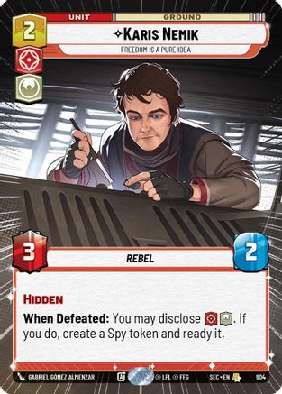 Image of Karis Nemik - Freedom is a Pure Idea (Hyperspace Foil) (904) - Secrets of Power Foil