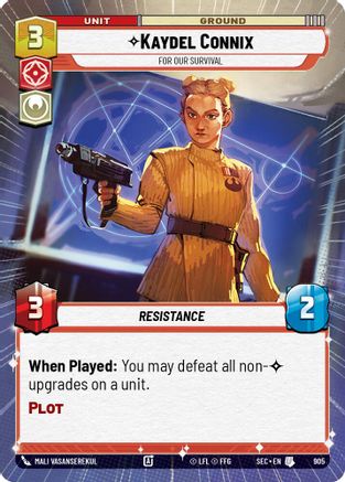 Image of Kaydel Connix - For Our Survival (Hyperspace Foil) (905) - Secrets of Power Foil