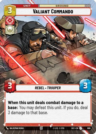 Image of Valiant Commando (Hyperspace Foil) (906) - Secrets of Power Foil