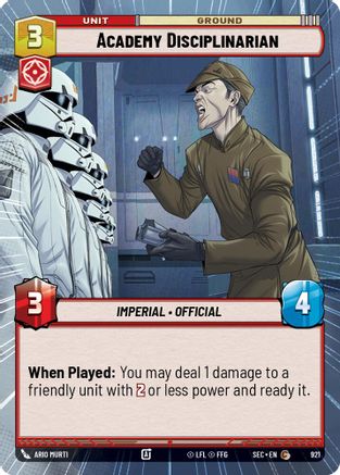 Image of Academy Disciplinarian (Hyperspace Foil) (921) - Secrets of Power Foil
