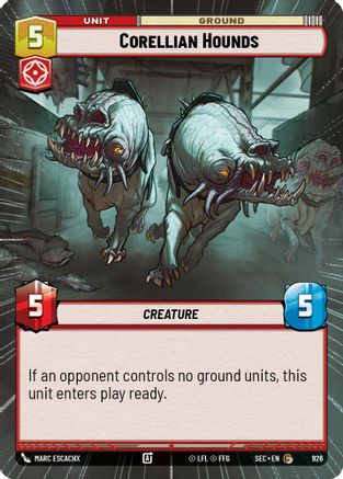 Image of Corellian Hounds (Hyperspace Foil) (926) - Secrets of Power Foil