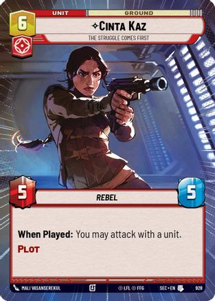 Image of Cinta Kaz - The Struggle Comes First (Hyperspace Foil) (928) - Secrets of Power Foil