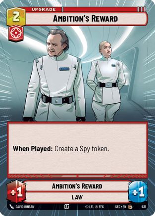 Image of Ambition's Reward (Hyperspace Foil) (931) - Secrets of Power Foil
