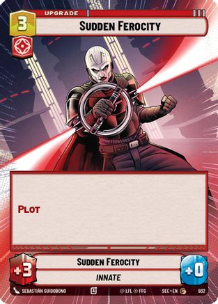 Image of Sudden Ferocity (Hyperspace Foil) (932) - Secrets of Power Foil