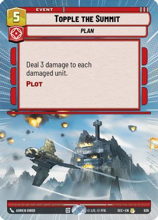 Image of Topple the Summit (Hyperspace Foil) (939) - Secrets of Power Foil