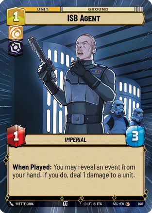 Image of ISB Agent (Hyperspace Foil) (940) - Secrets of Power Foil