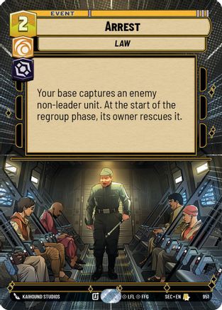 Image of Arrest (Hyperspace Foil) (951) - Secrets of Power Foil