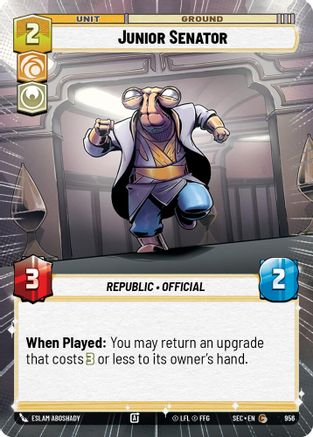 Image of Junior Senator (Hyperspace Foil) (956) - Secrets of Power Foil