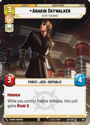 Image of Anakin Skywalker - Secret Husband (Hyperspace Foil) (957) - Secrets of Power Foil