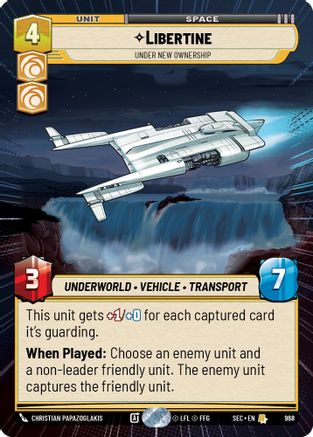 Image of Libertine - Under New Ownership (Hyperspace Foil) (968) - Secrets of Power Foil