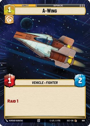 Image of A-Wing (Hyperspace Foil) (969) - Secrets of Power Foil