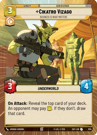 Image of Cikatro Vizago - Business is What Matters (Hyperspace Foil) (974) - Secrets of Power Foil