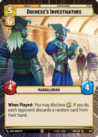 Image of Duchess's Investigators (Hyperspace Foil) (979) - Secrets of Power Foil