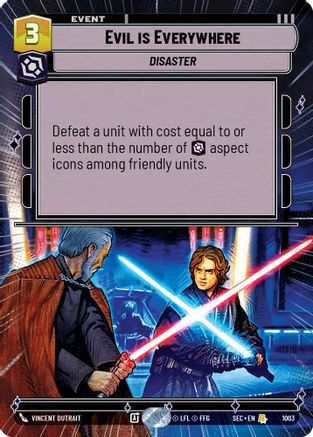 Image of Evil is Everywhere (Hyperspace Foil) (1003) - Secrets of Power Foil