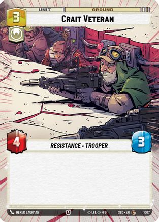 Image of Crait Veteran (Hyperspace Foil) (1007) - Secrets of Power Foil