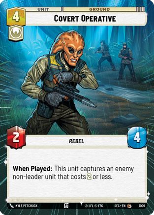Image of Covert Operative (Hyperspace Foil) (1009) - Secrets of Power Foil