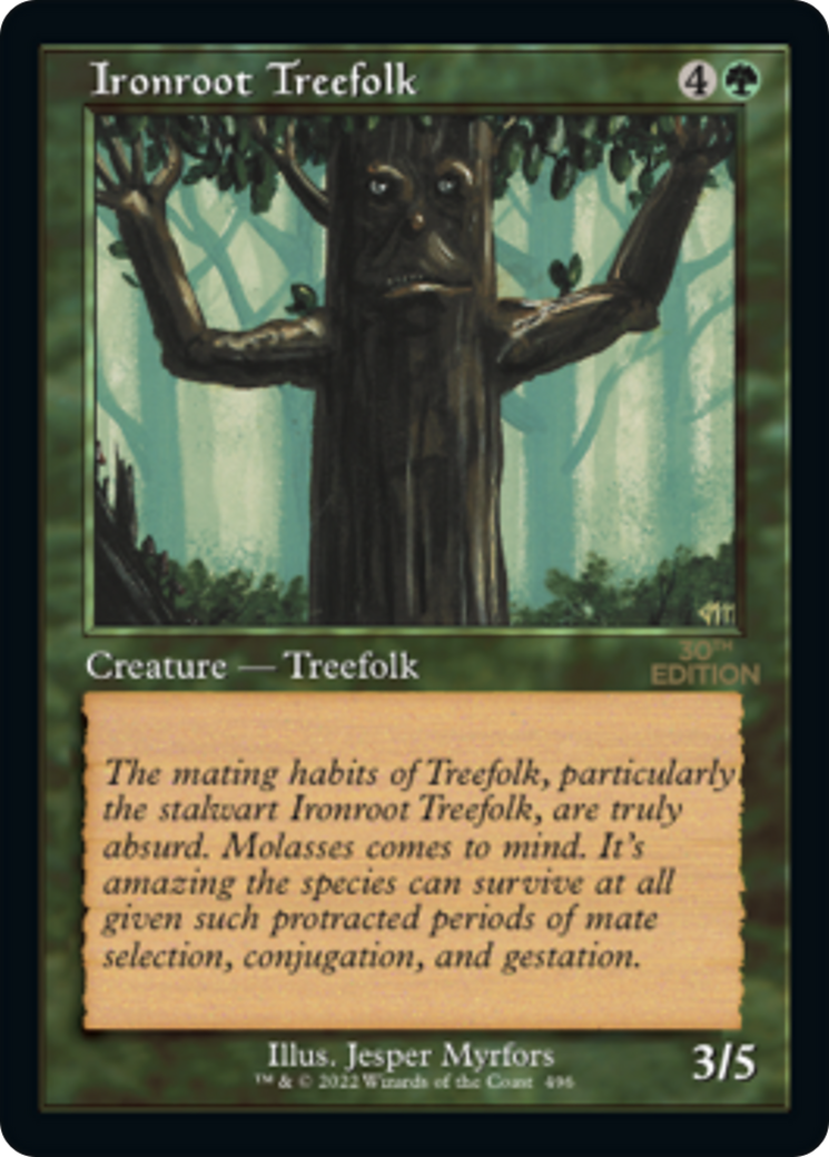 Image of Ironroot Treefolk (Retro Frame) (30A-496) - 30th Anniversary Edition
