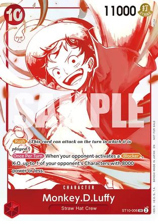 Image of Monkey.D.Luffy - ST10-006 (3rd Anniversary Treasure Campaign Pack) (ST10-006) - One Piece Promotion Cards Foil