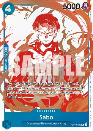 Image of Sabo - OP10-049 (3rd Anniversary Treasure Campaign Pack) (OP10-049) - One Piece Promotion Cards Foil