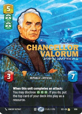 Image of Chancellor Valorum - Civil Servant (Prestige) (1056) - Secrets of Power