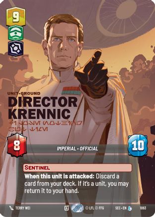 Image of Director Krennic - I Lose Nothing But Time (Prestige Foil) (1093) - Secrets of Power Foil
