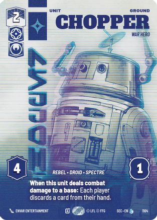 Image of Chopper - War Hero (Prestige Foil) (1104) - Secrets of Power Foil